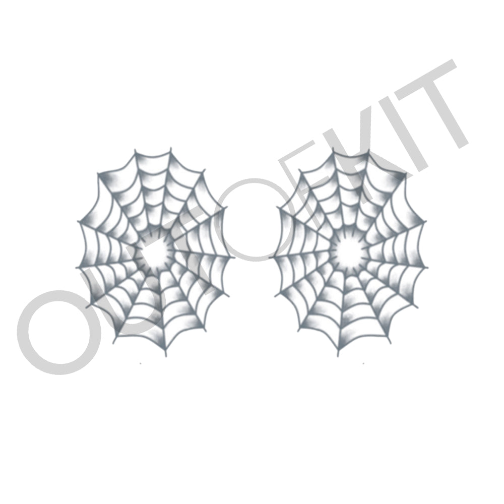 Spider Web Tattoo Stencil